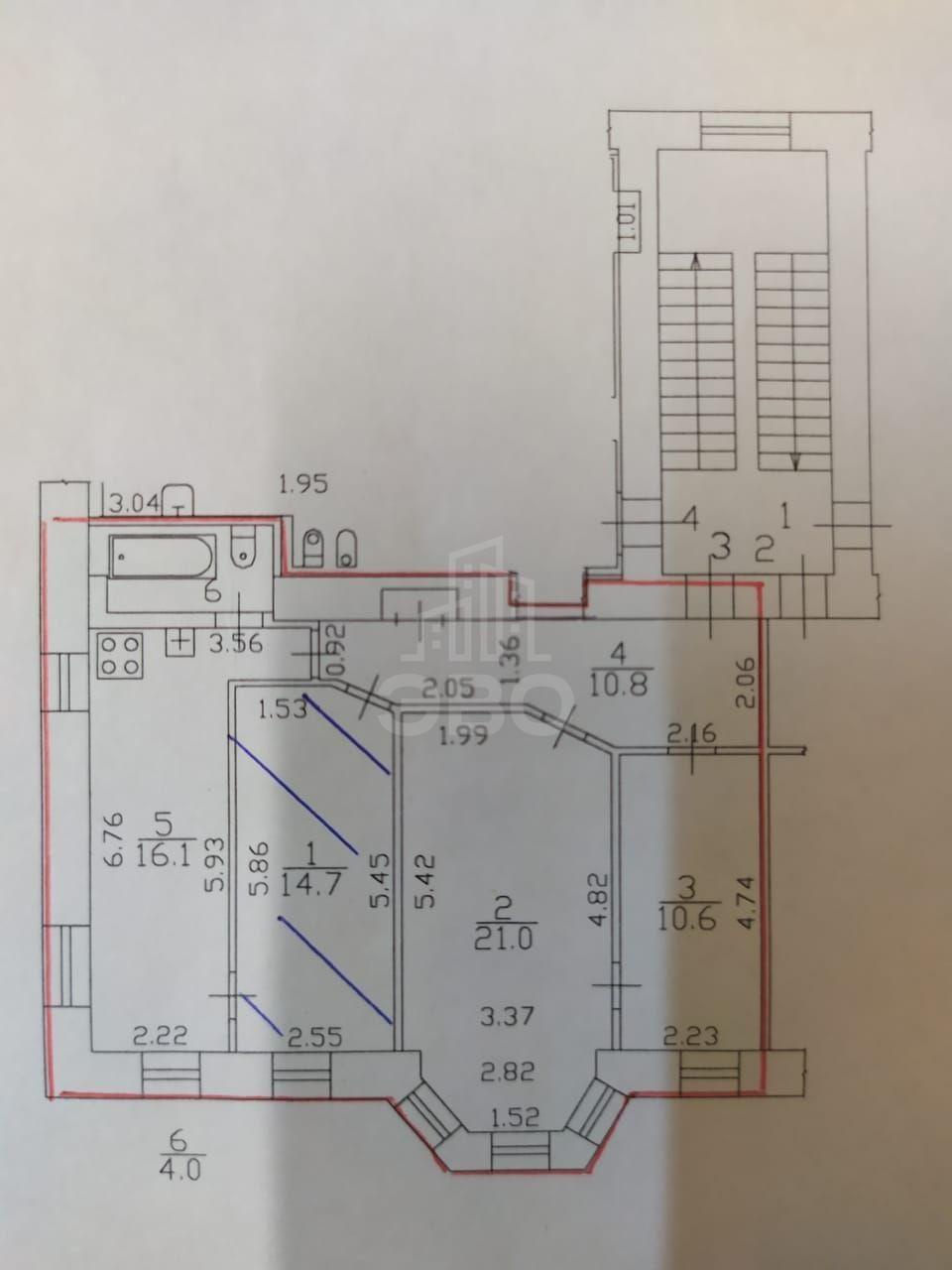 комната в Санкт-Петербурге по адресу: Большой Сампсониевский проспект, 95, литера А