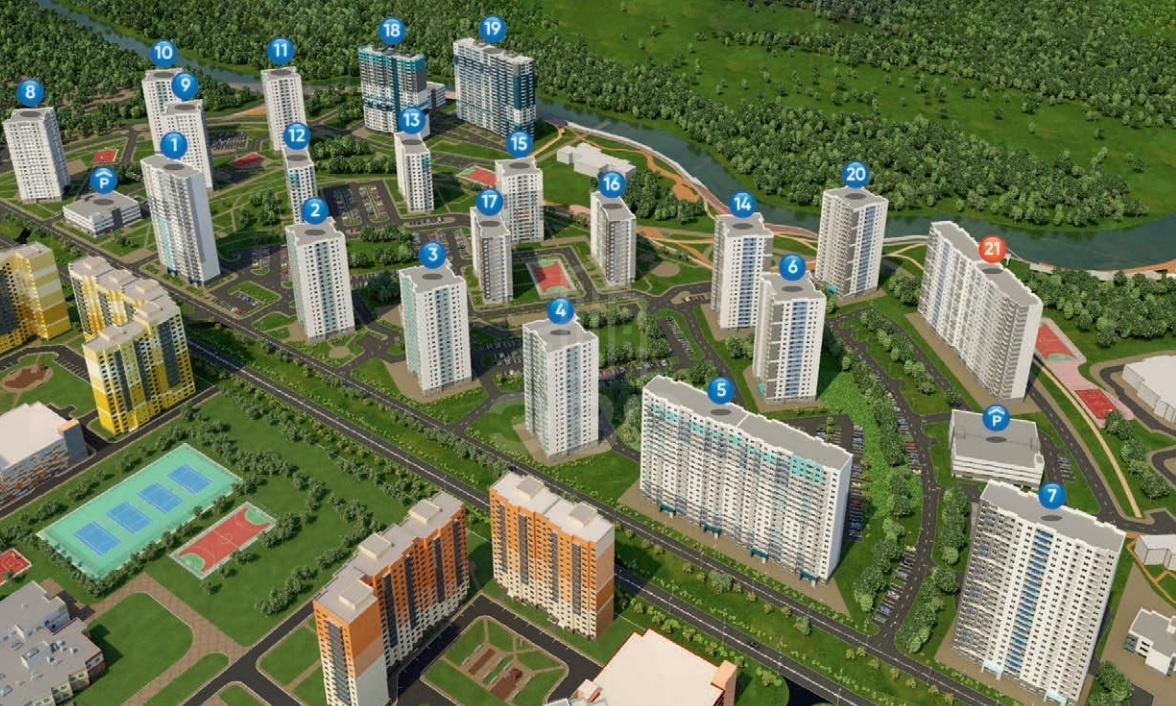 однокомнатная квартира в Санкт-Петербурге по адресу: Евгения Шварца аллея, 5