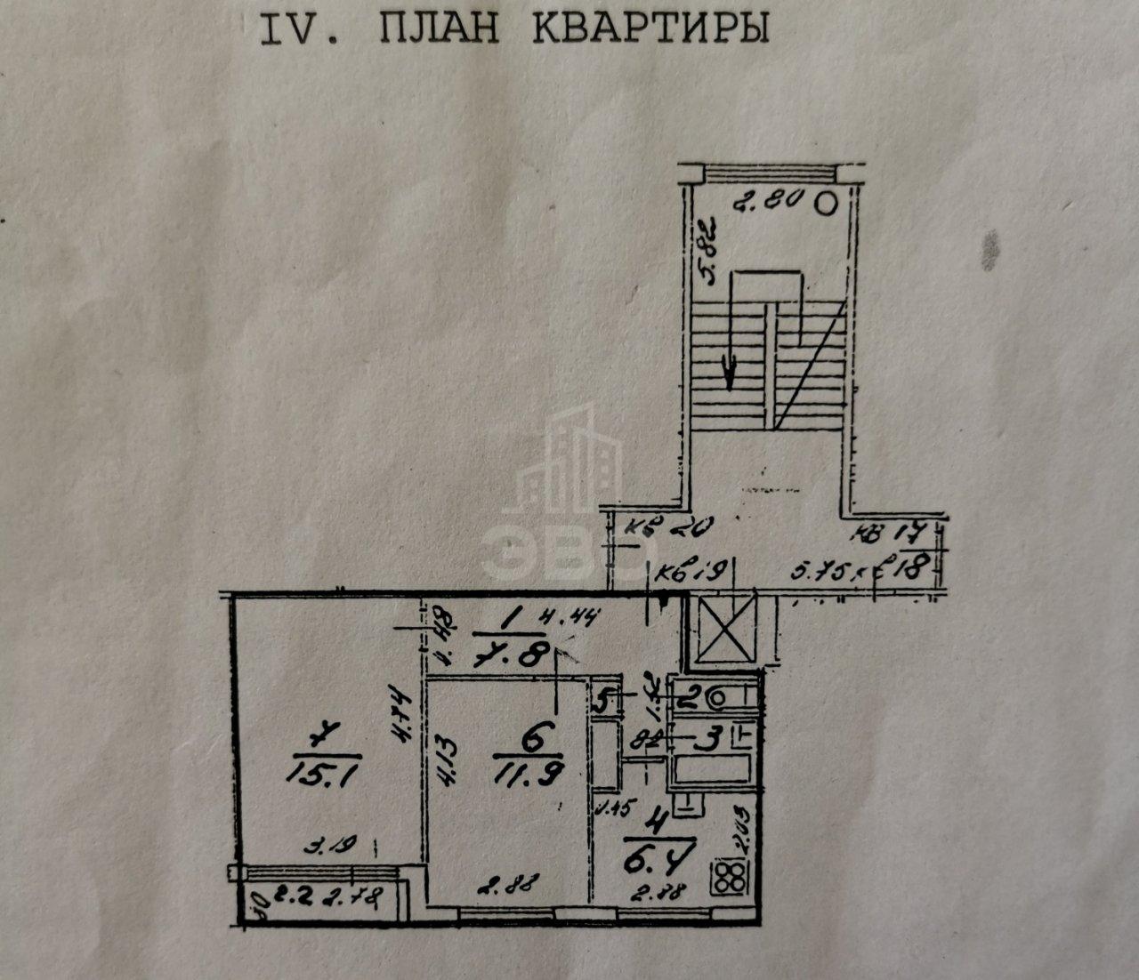 двухкомнатная квартира в Санкт-Петербурге по адресу: Дубковское ш., 32