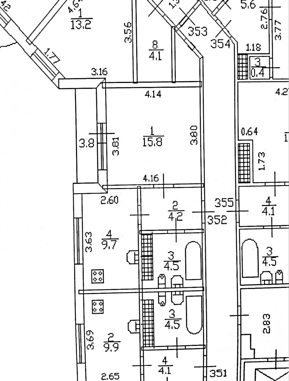 однокомнатная квартира в Санкт-Петербурге по адресу: Коммуны ул., 50