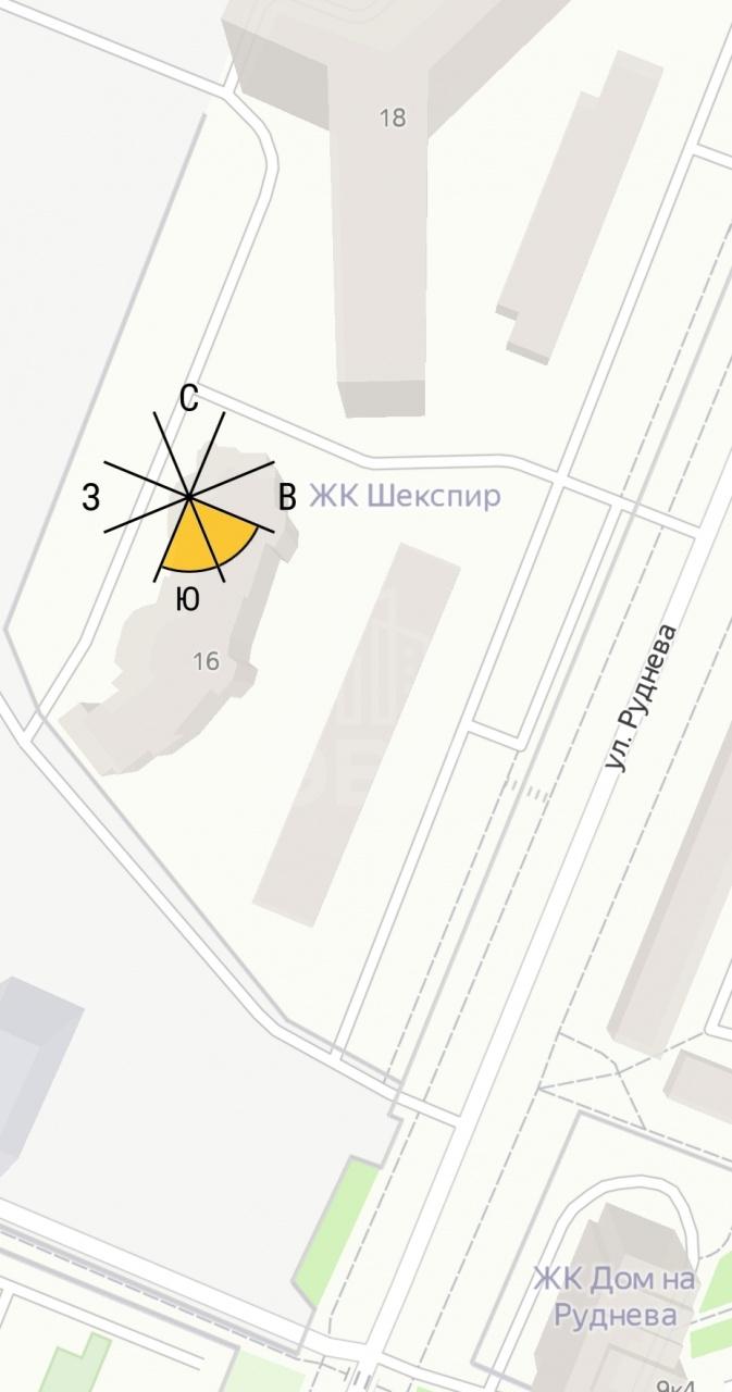 однокомнатная квартира в Санкт-Петербурге по адресу: Руднева ул., 16