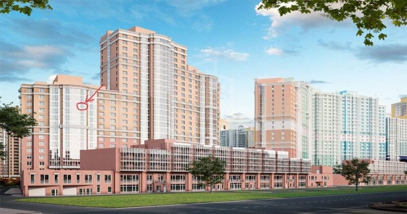 однокомнатная квартира в Санкт-Петербурге по адресу: Руднева ул., 16