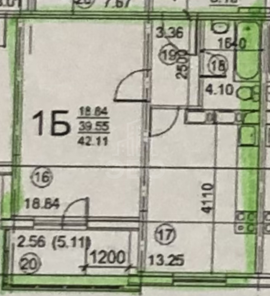 однокомнатная квартира в Санкт-Петербурге по адресу: Парашютная ул., 58