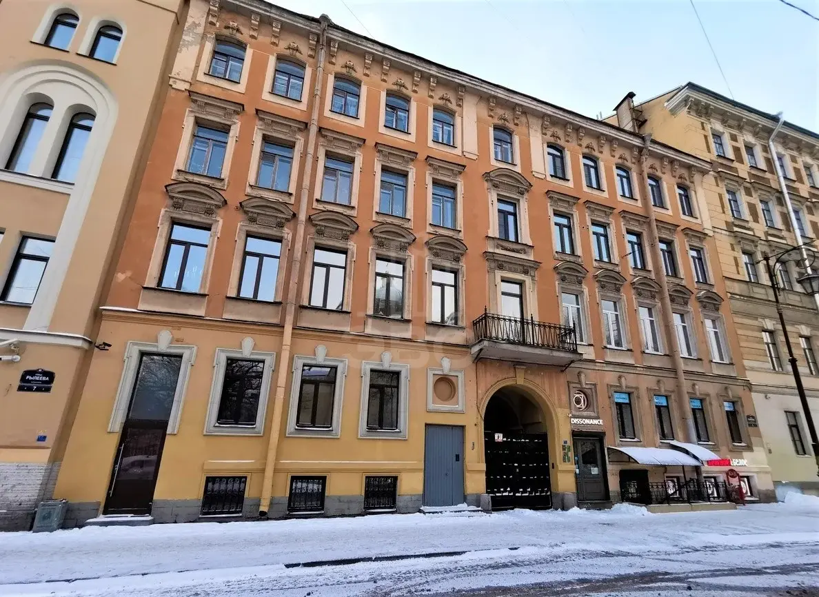 двухкомнатная квартира в Санкт-Петербурге по адресу: Рылеева ул., 5, литера Г