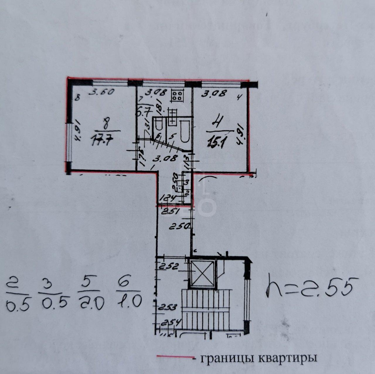 двухкомнатная квартира в Санкт-Петербурге по адресу: Товарищеский проспект, 4