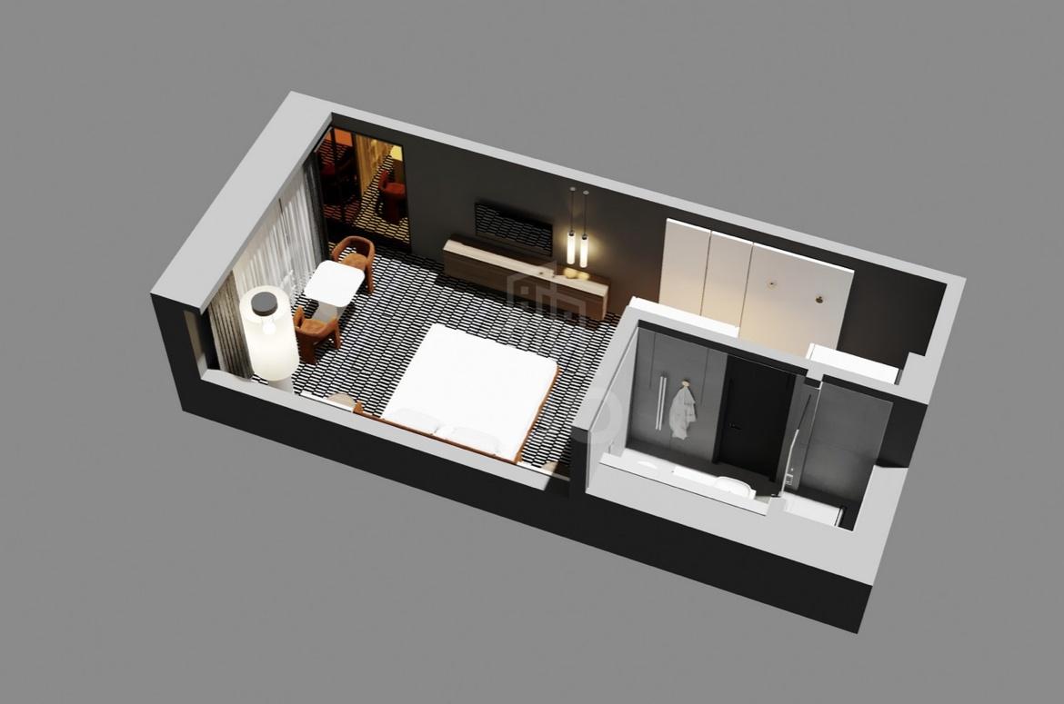 однокомнатная квартира в Санкт-Петербурге по адресу: Салова ул., 61, литера А