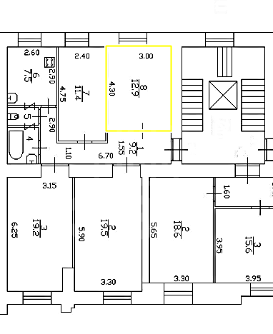 комната в Санкт-Петербурге по адресу: Ивановская ул., 26