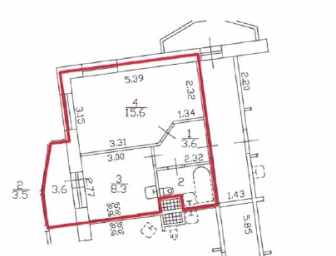 однокомнатная квартира в Санкт-Петербурге по адресу: Мартыновская ул., 14, к 1