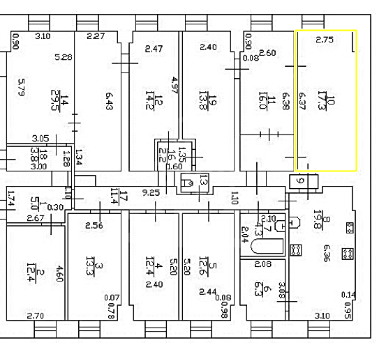 комната в Санкт-Петербурге по адресу: Конная ул., 5, к 3