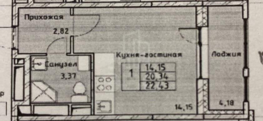 однокомнатная квартира в Санкт-Петербурге по адресу: Планерная ул., 93