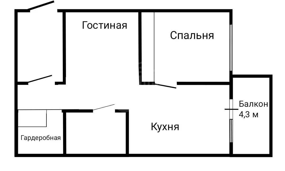 однокомнатная квартира в Санкт-Петербурге по адресу: Дыбенко ул., 11, к 3
