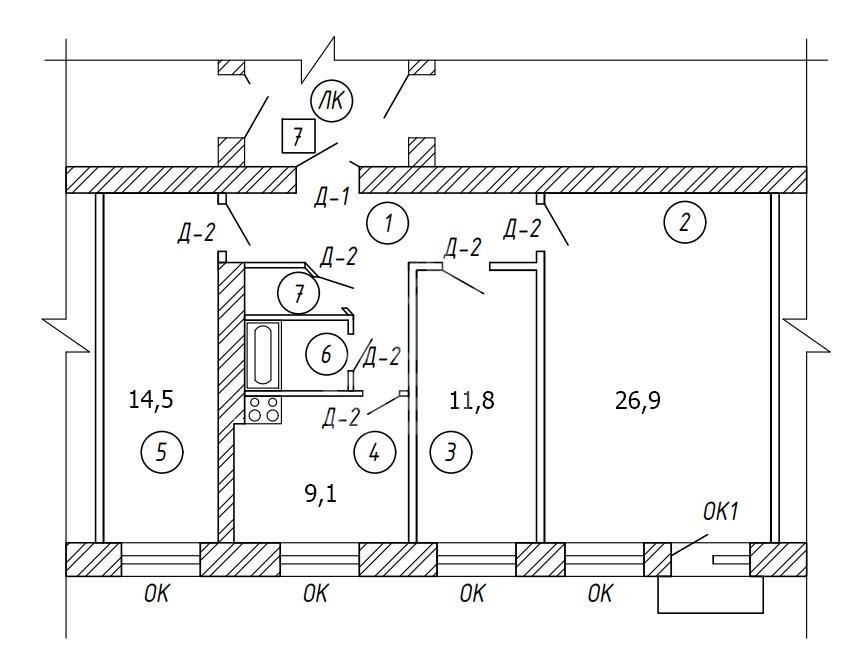 трехкомнатная квартира в Санкт-Петербурге по адресу: Достоевского ул., 13