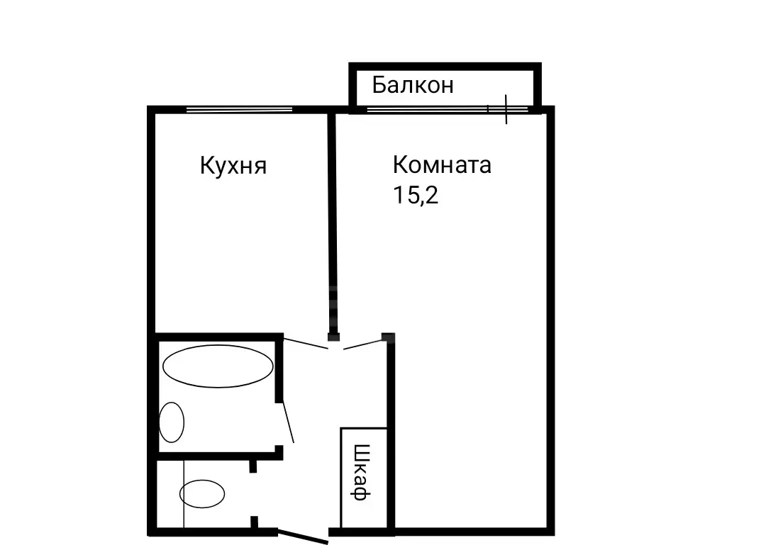 однокомнатная квартира в Санкт-Петербурге по адресу: Большевиков проспект, 17, литера Ч