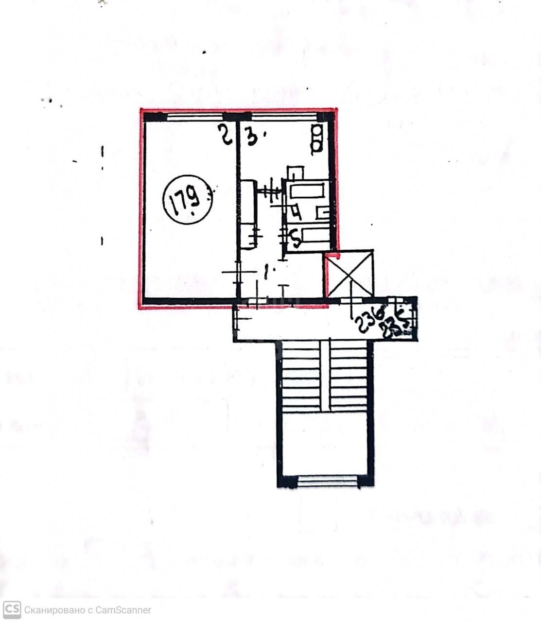 однокомнатная квартира в Санкт-Петербурге по адресу: Художников проспект, 24, к 3