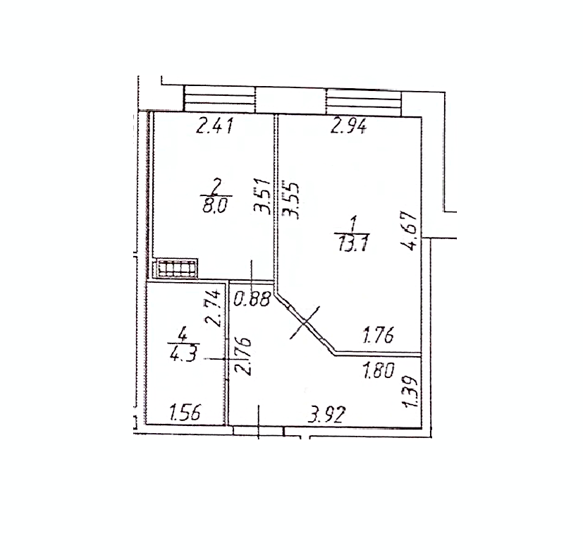 однокомнатная квартира в Санкт-Петербурге по адресу: Киевская ул., 5, к 7