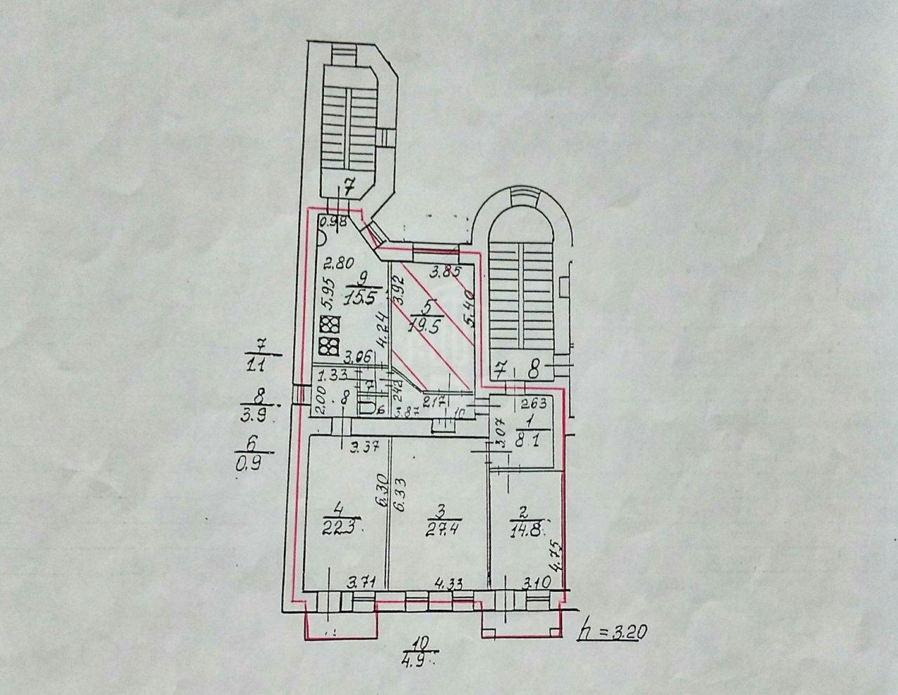 комната в Санкт-Петербурге по адресу: Коломенская ул., 27