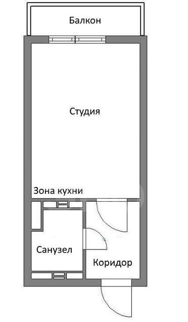 однокомнатная квартира в Санкт-Петербурге по адресу: Солидарности проспект, 9, к 3