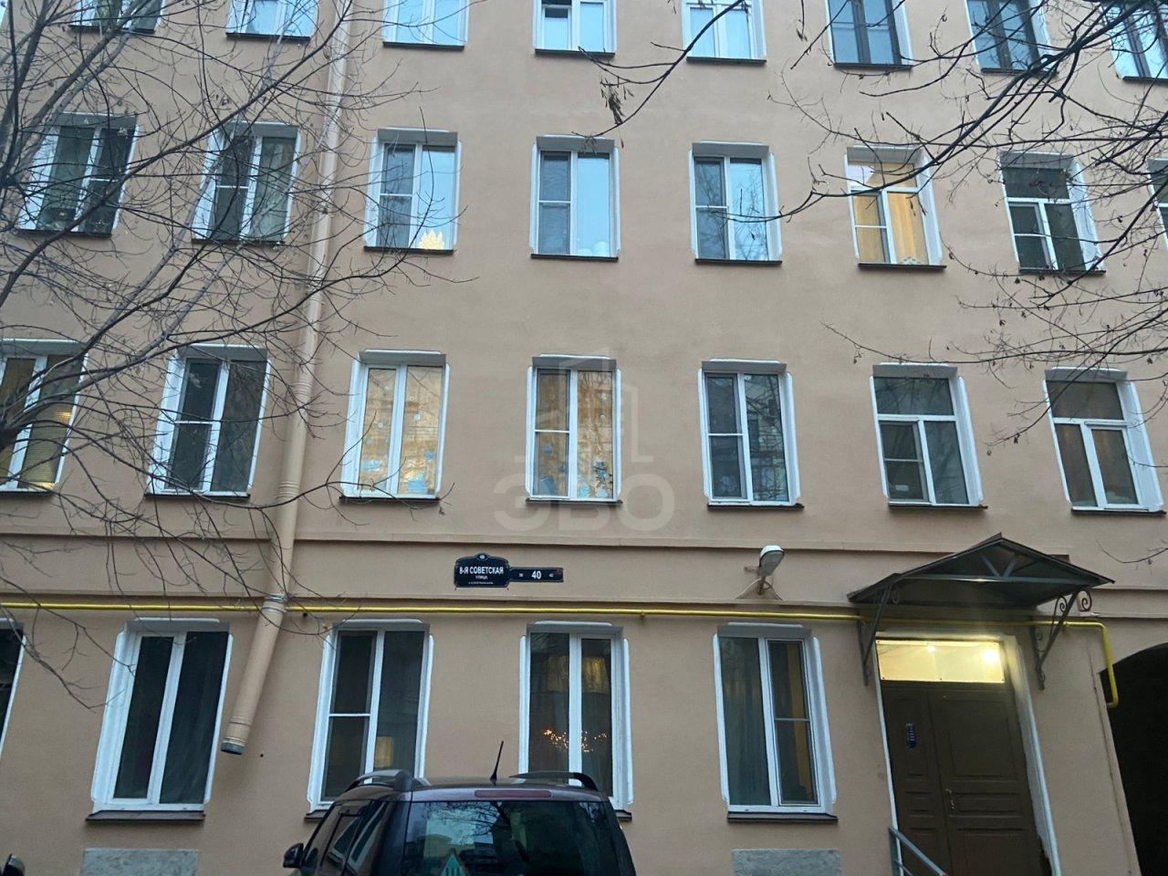 двухкомнатная квартира в Санкт-Петербурге по адресу: 8-я Советская ул., 40