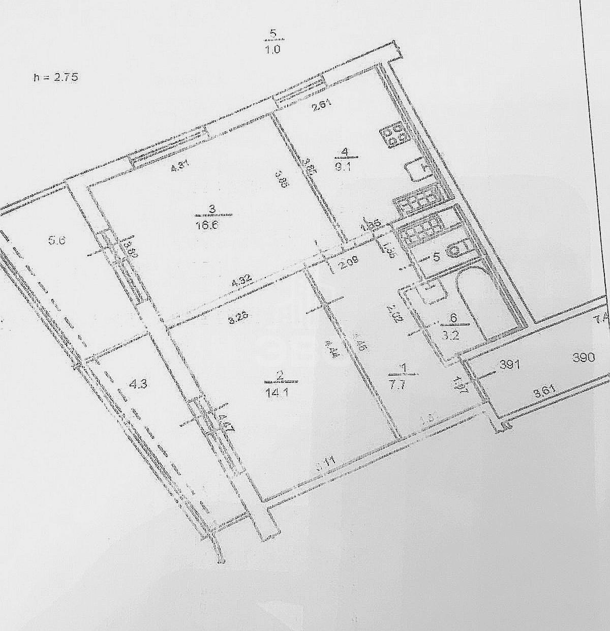 двухкомнатная квартира в Санкт-Петербурге по адресу: Туристская ул., 22, литера Б