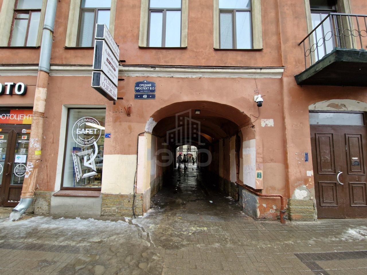 двухкомнатная квартира в Санкт-Петербурге по адресу: Средний В.О. проспект, 49, литера А