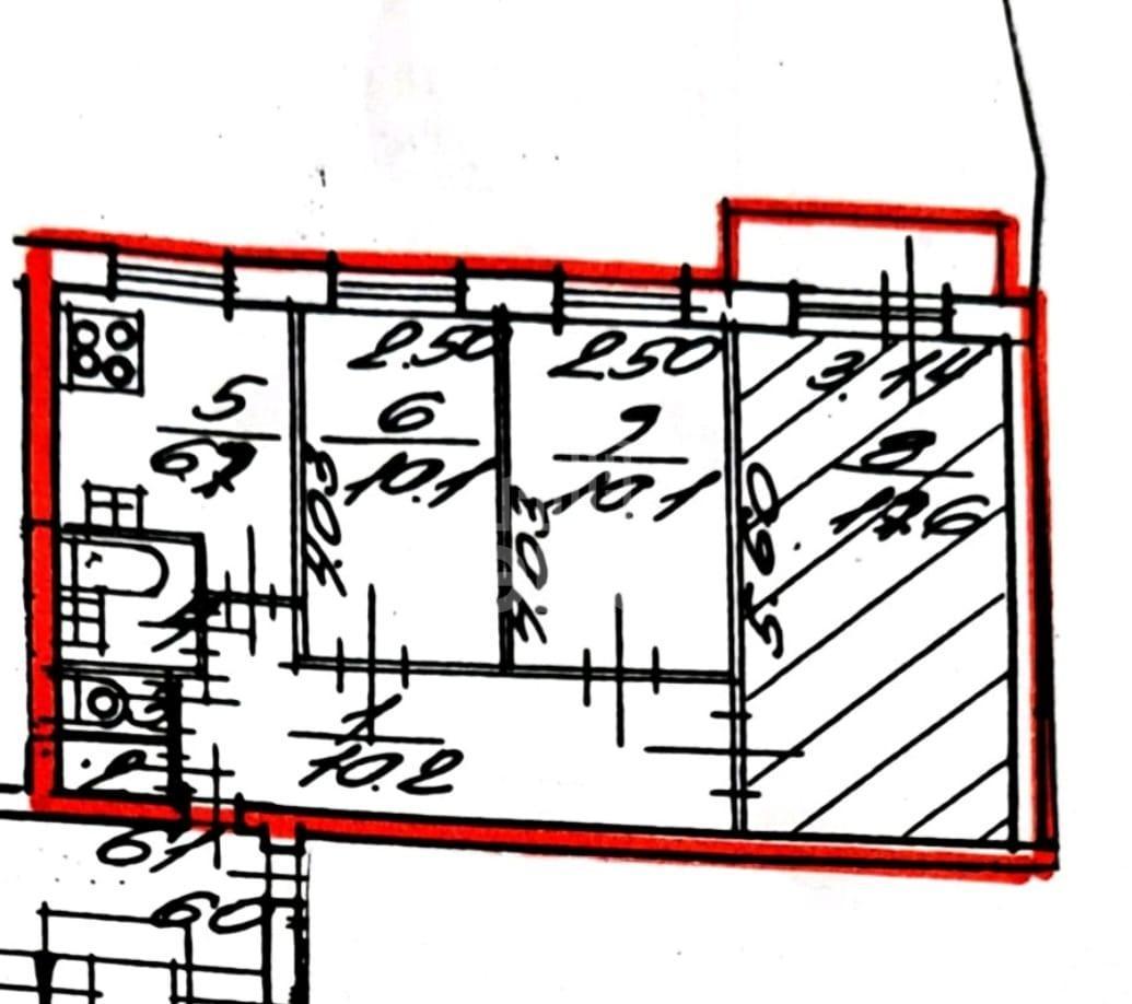 комната в Санкт-Петербурге по адресу: Академика Байкова ул., 9
