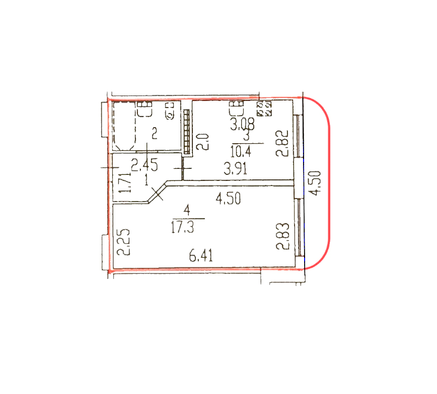однокомнатная квартира в Санкт-Петербурге по адресу: Оптиков ул., 49, к 2
