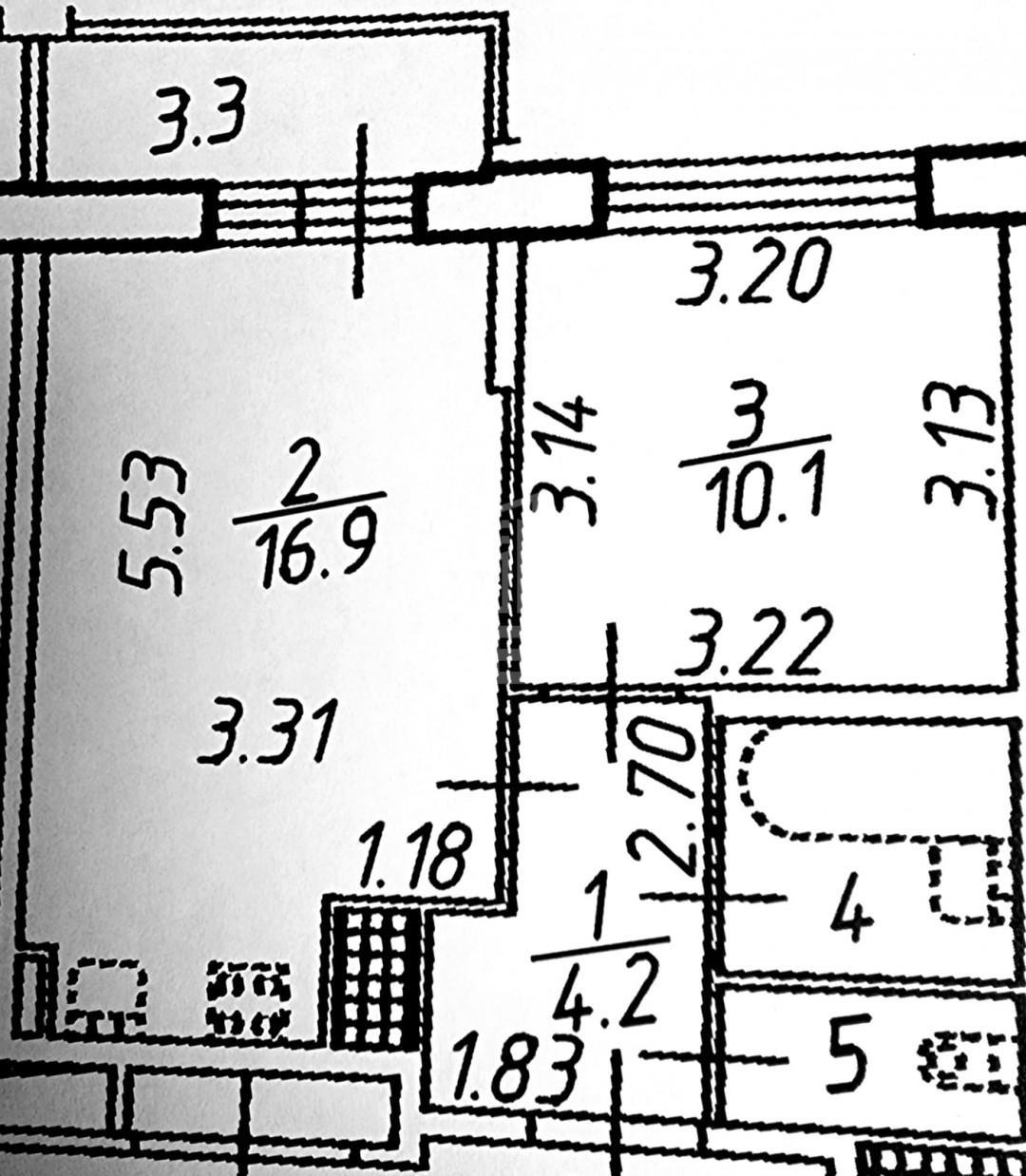 однокомнатная квартира в Санкт-Петербурге по адресу: Вадима Шефнера ул., 4, строение 1
