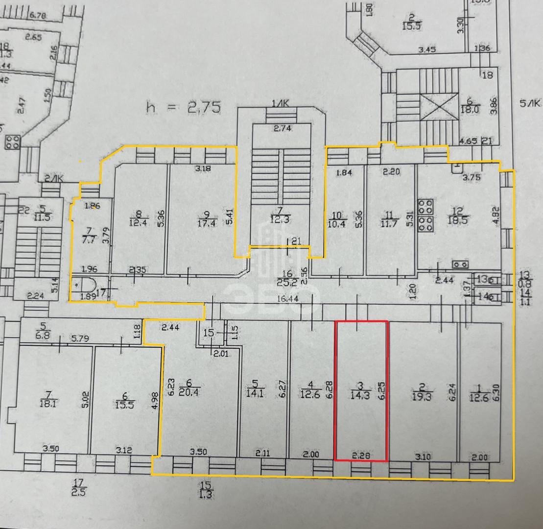 комната в Санкт-Петербурге по адресу: Большая Зеленина ул., 1/44
