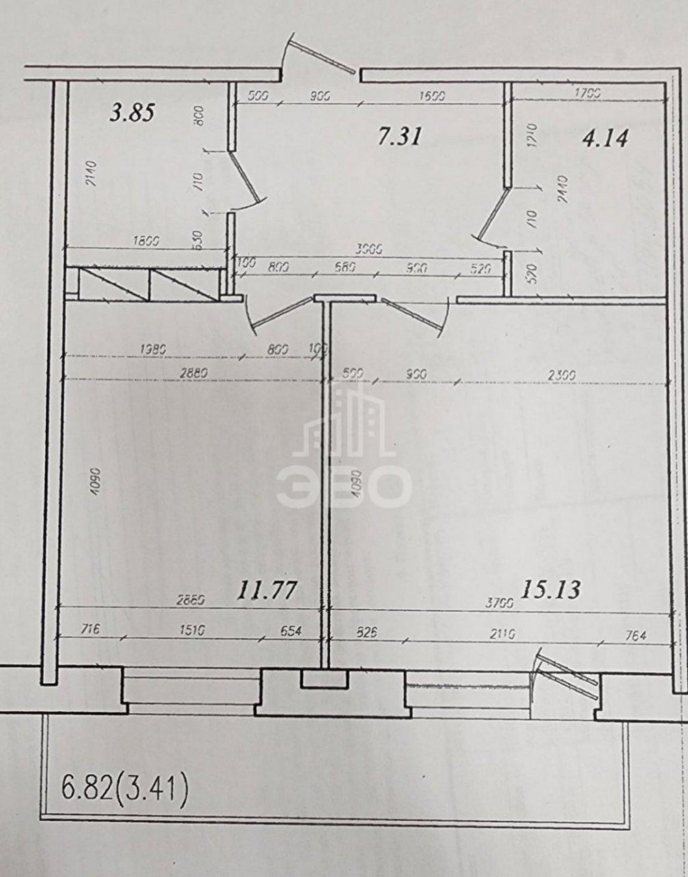 однокомнатная квартира в Санкт-Петербурге по адресу: 6-я Жерновская ул., 19, литера а