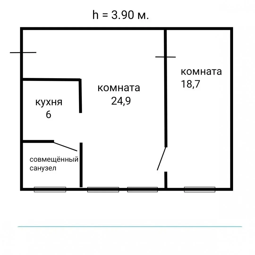 двухкомнатная квартира в Санкт-Петербурге по адресу: Римского-Корсакова проспект, 51, литера А