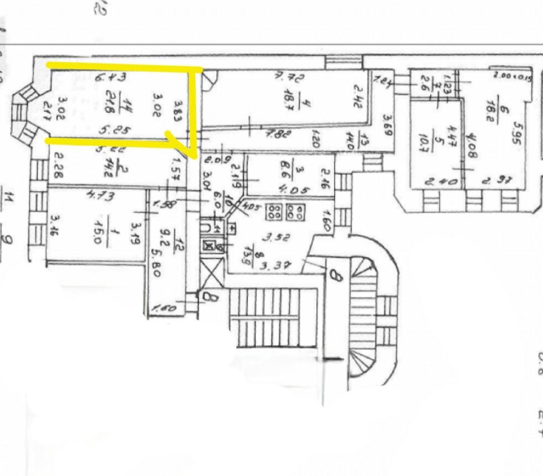 комната в Санкт-Петербурге по адресу: Херсонская ул., 19