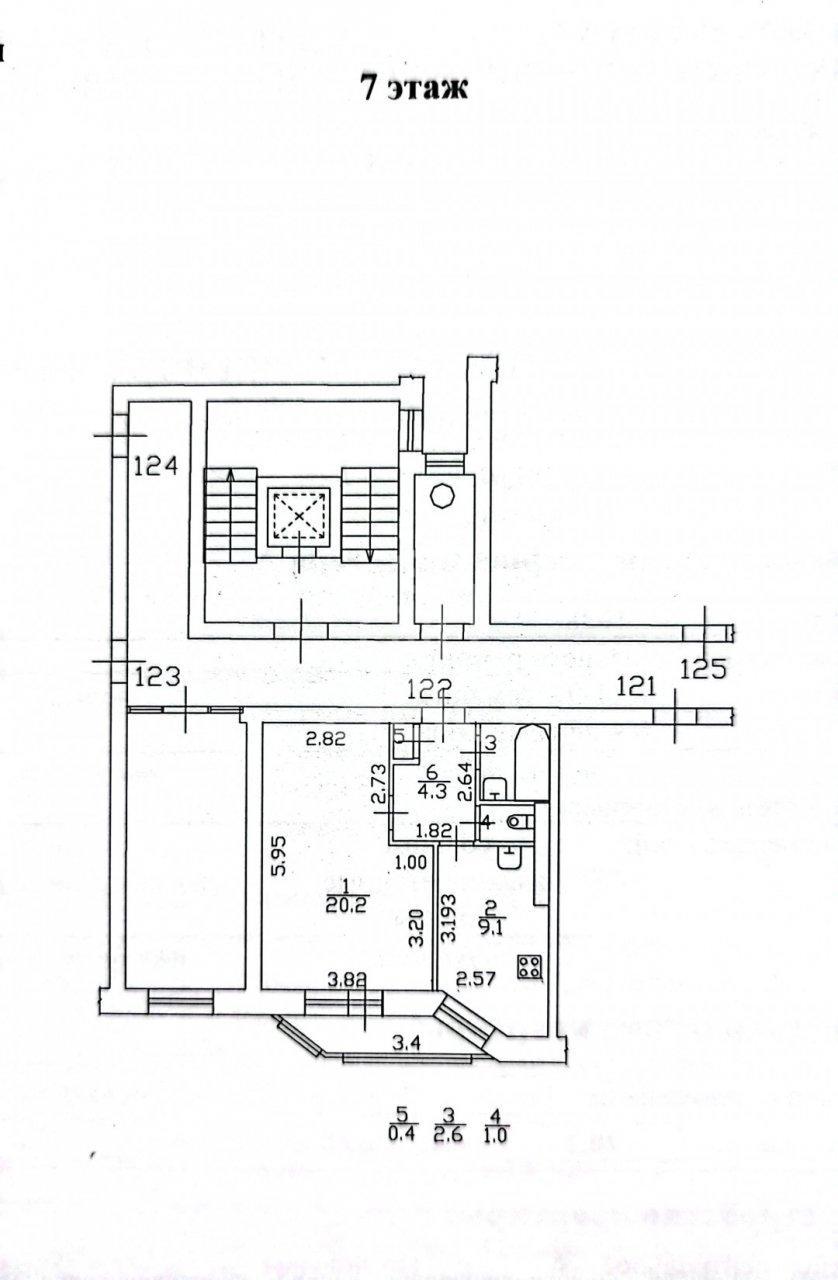 однокомнатная квартира в Санкт-Петербурге по адресу: Художников проспект, 9, к 1