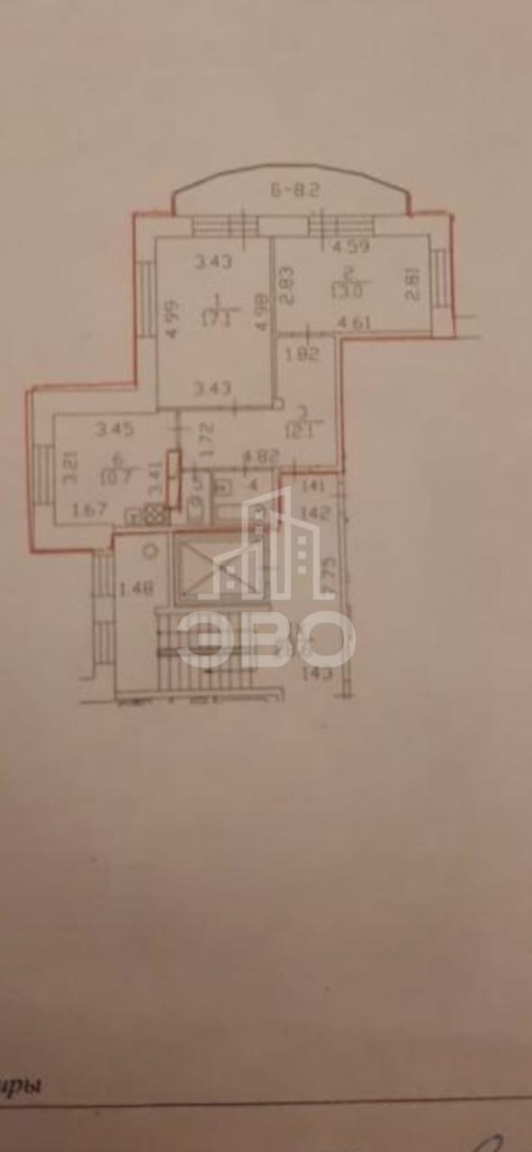 двухкомнатная квартира в Санкт-Петербурге по адресу: Энергетиков проспект, 35, к 4