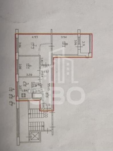 трехкомнатная квартира в Санкт-Петербурге по адресу: Софийская ул., 34, к 2