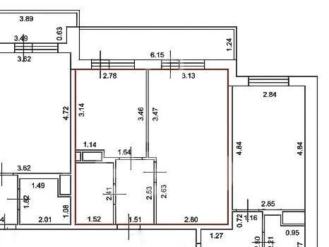 однокомнатная квартира в Санкт-Петербурге по адресу: Петровский б-р., 14, к 5