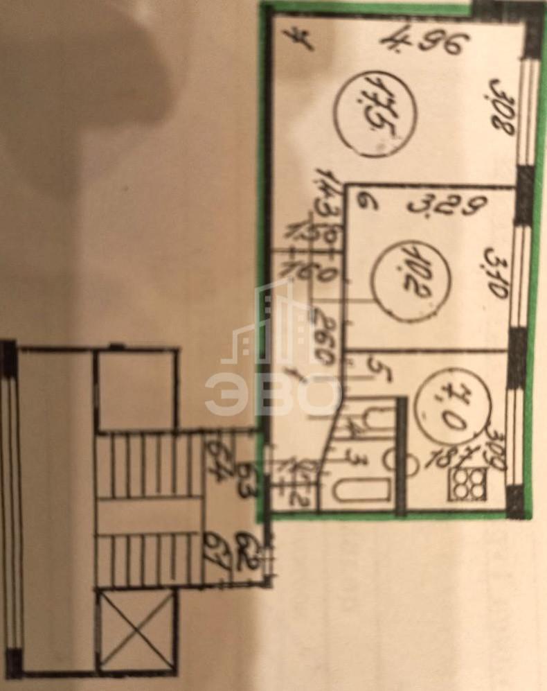 двухкомнатная квартира в Санкт-Петербурге по адресу: Турку ул., 22, к 2