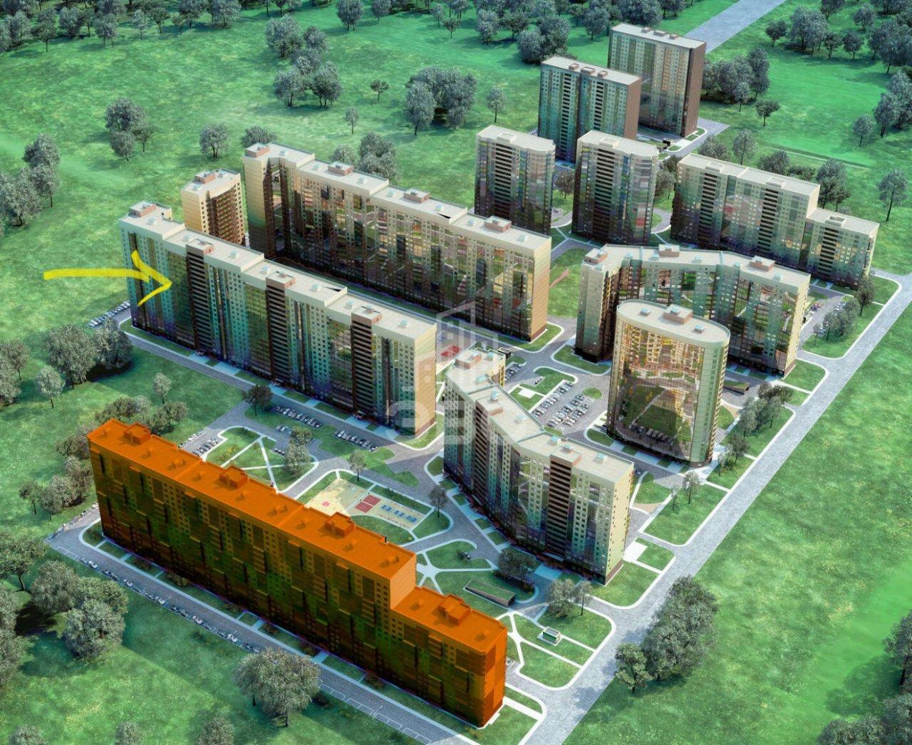 однокомнатная квартира в Санкт-Петербурге по адресу: Тихая ул., 3, к 2