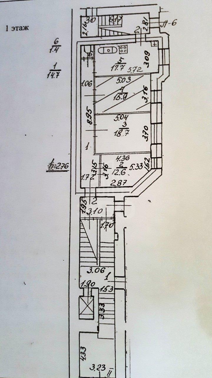 трехкомнатная квартира в Санкт-Петербурге по адресу: Большой П.С. пр-кт., 102
