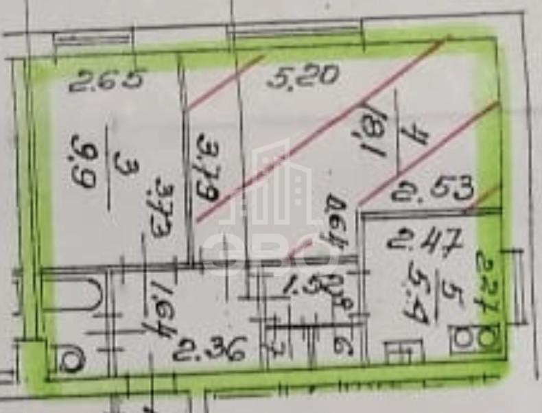 двухкомнатная квартира в Санкт-Петербурге по адресу: Краснопутиловская ул., 36