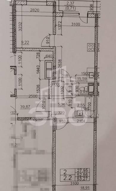 двухкомнатная квартира в Санкт-Петербурге по адресу: Западный проезд, 13, к 1