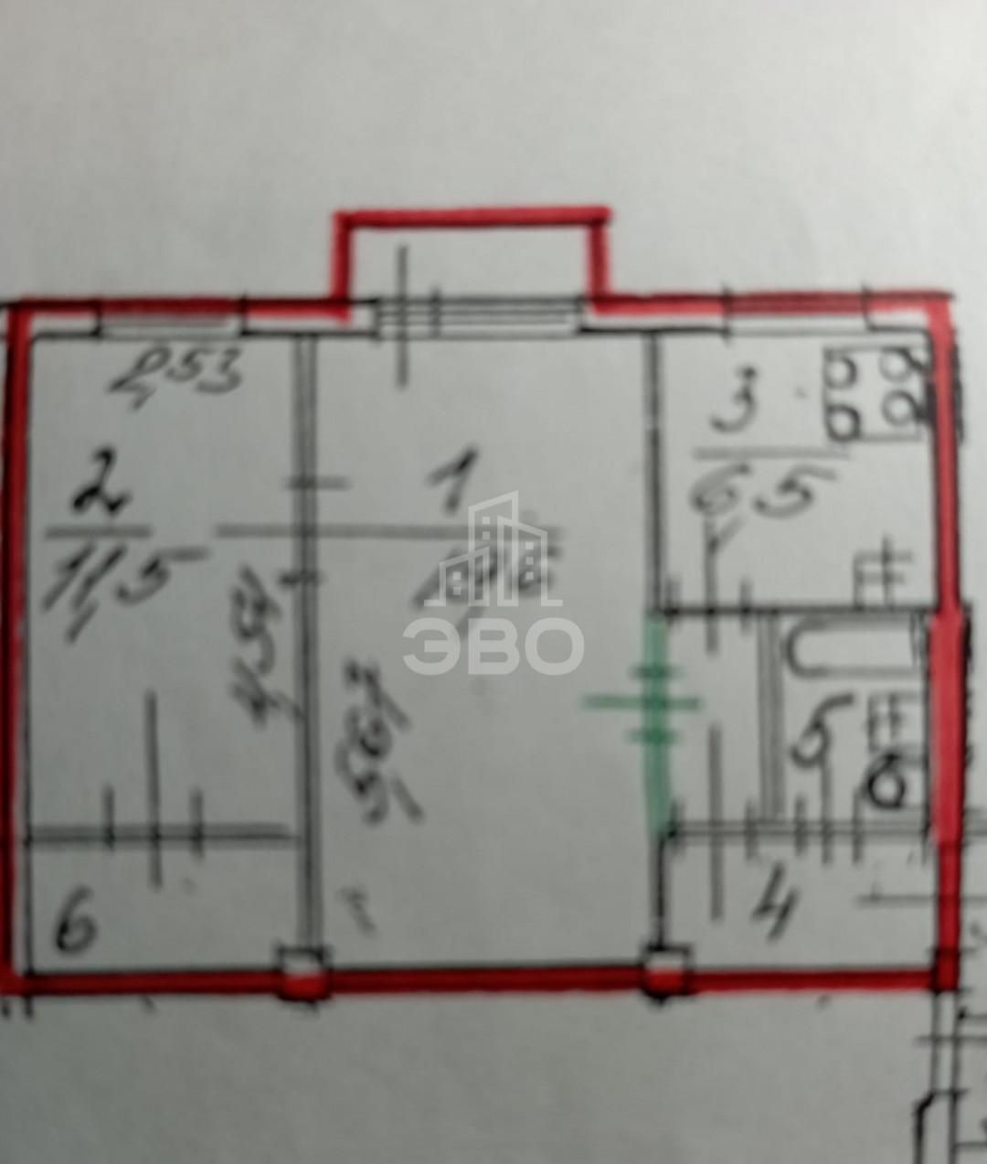 двухкомнатная квартира в Санкт-Петербурге по адресу: Металлистов проспект, 102, литера А