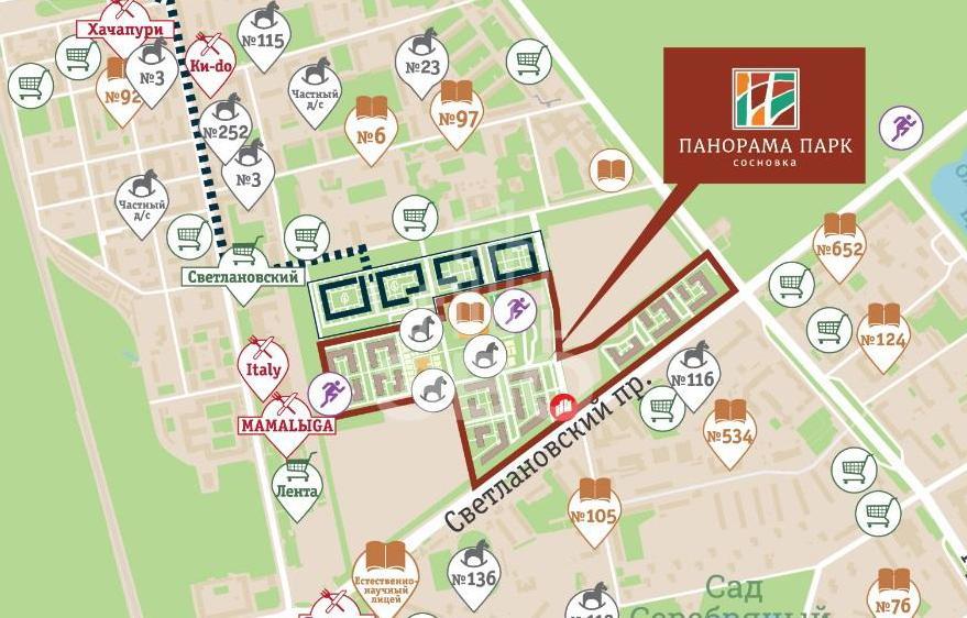 однокомнатная квартира в Санкт-Петербурге по адресу: Энгельса проспект