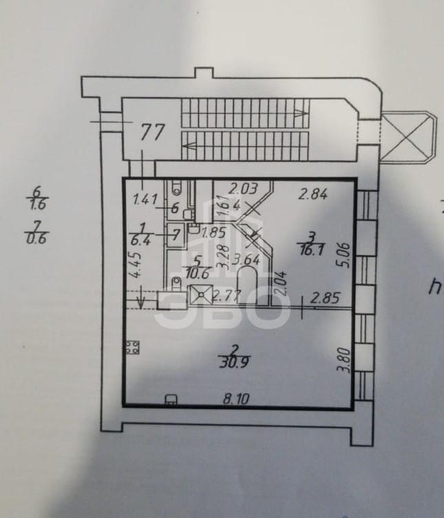 двухкомнатная квартира в Санкт-Петербурге по адресу: Пушкинская ул., 18