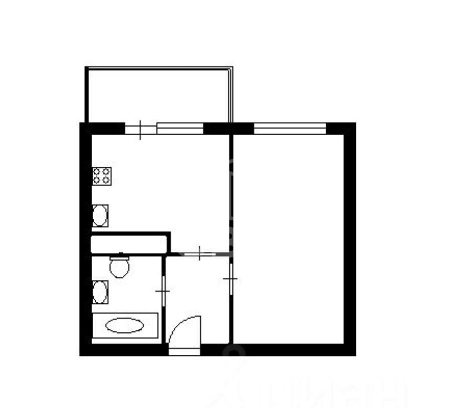 однокомнатная квартира в Санкт-Петербурге по адресу: Адмирала Черокова ул., 20