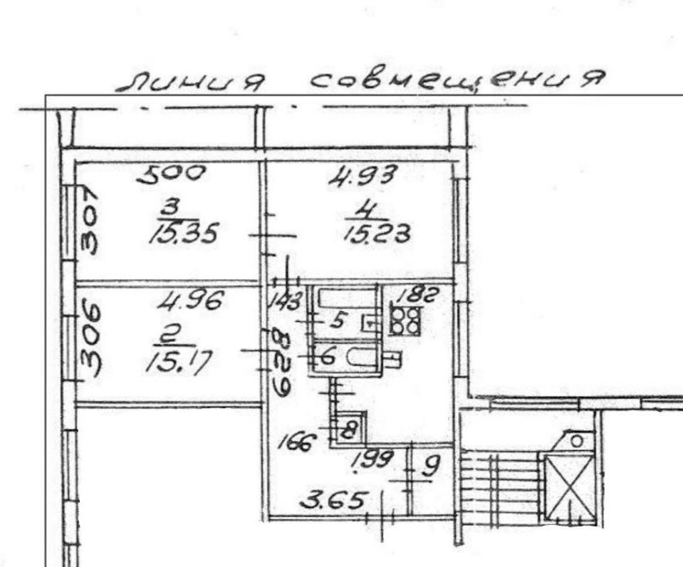 трехкомнатная квартира в Санкт-Петербурге по адресу: Художников проспект, 27, к 1, литера А