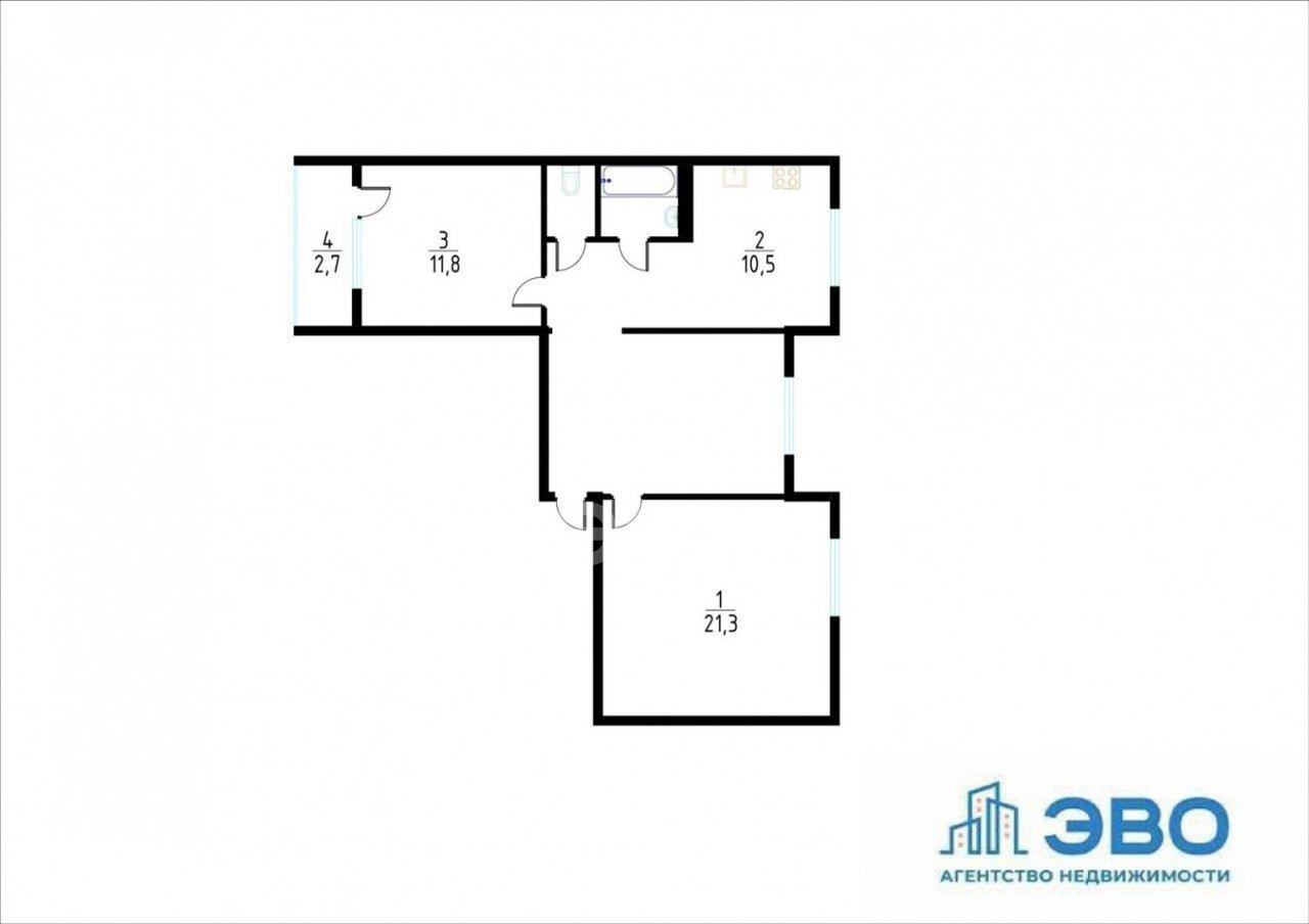 трехкомнатная квартира в Санкт-Петербурге по адресу: Ириновский проспект, 31