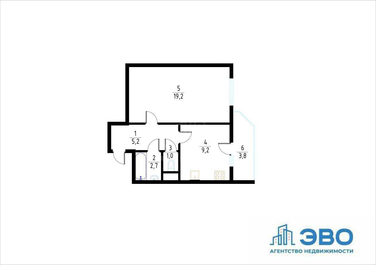 однокомнатная квартира в Санкт-Петербурге по адресу: Бабушкина ул., 82, к 2, литера а