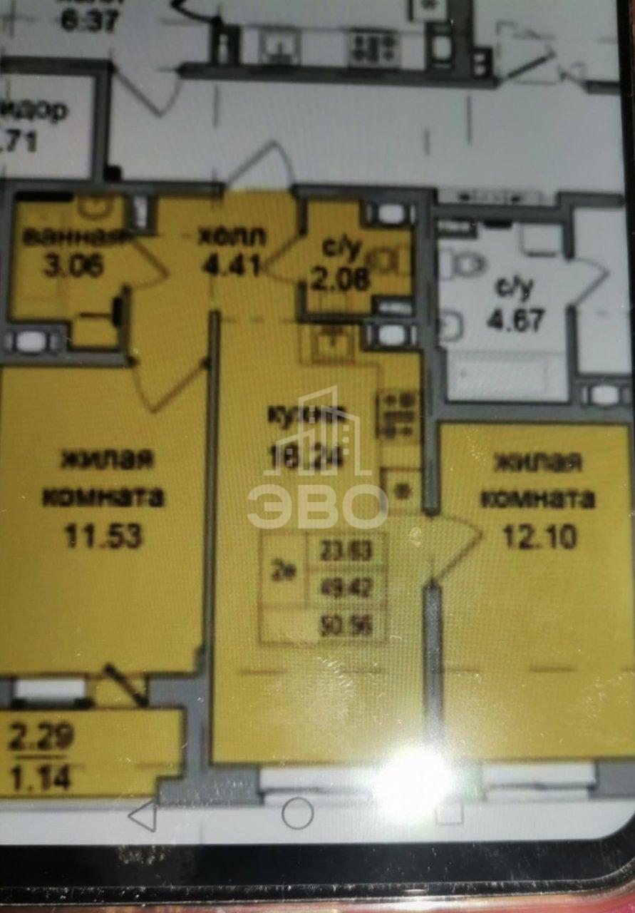 двухкомнатная квартира в Санкт-Петербурге по адресу: Заречная ул., 36, к 1