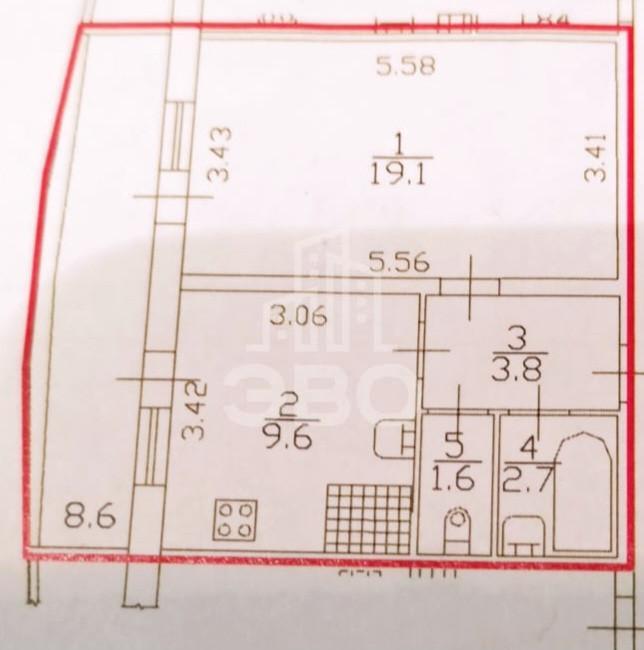 однокомнатная квартира в Санкт-Петербурге по адресу: Доблести ул., 17, к 2