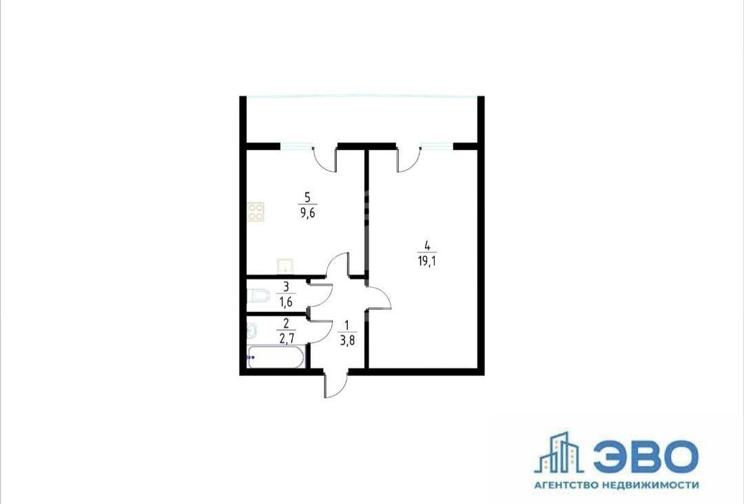 однокомнатная квартира в Санкт-Петербурге по адресу: Доблести ул., 17, к 2